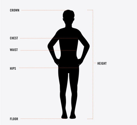 Nike older kids' measurements