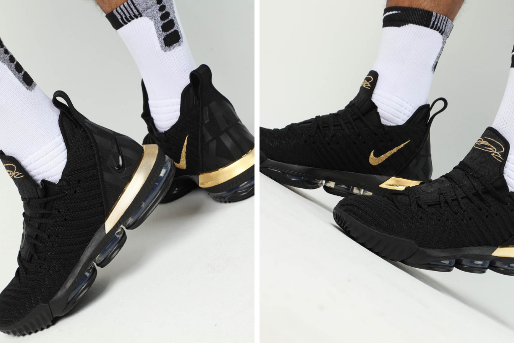 lebron 16 im king black and gold