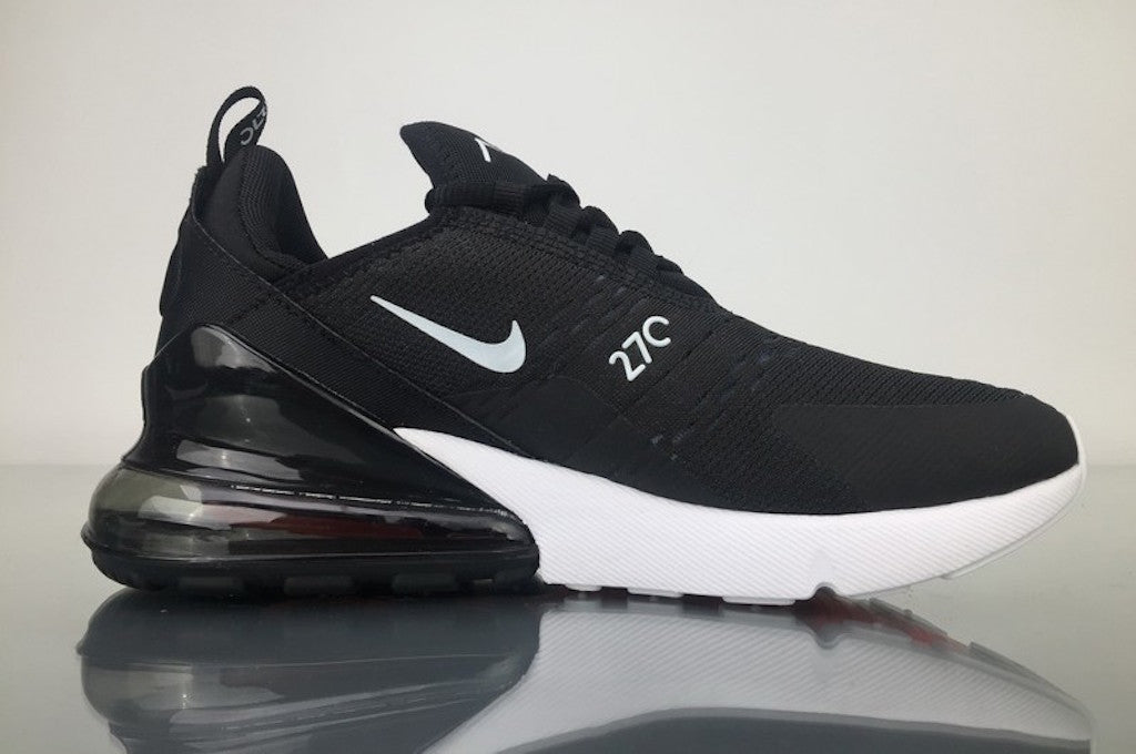 black and white nike air 270