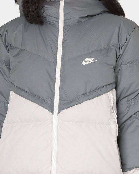 Nike Hooded Puffer Jacket Smoke Grey/Light Bone