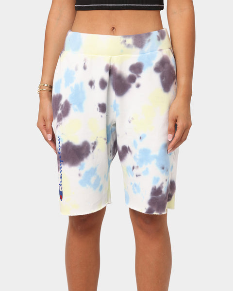 champion reverse weave cloud dye shorts