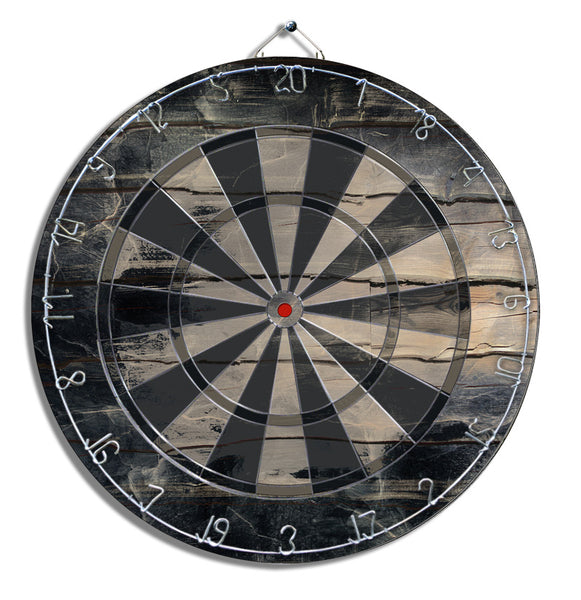 wooden dart board