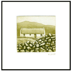 thatched cottage framed print