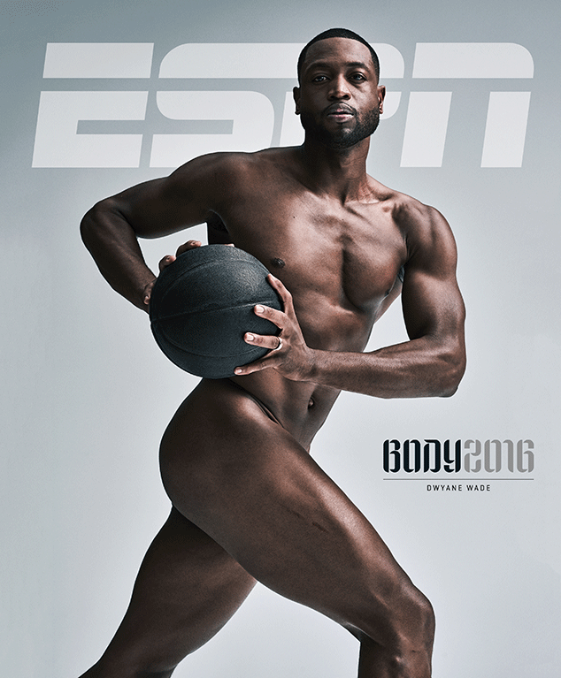 ESPN Nude Cover feauturing Dwyane Wade and BFR's (TOTAL) GLO.