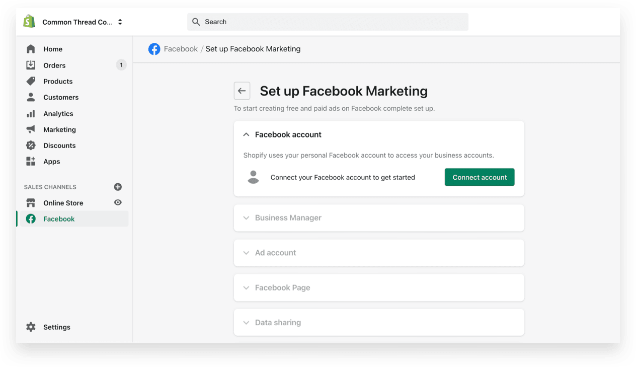 Setup Facebook marketing CAPI on Shopify