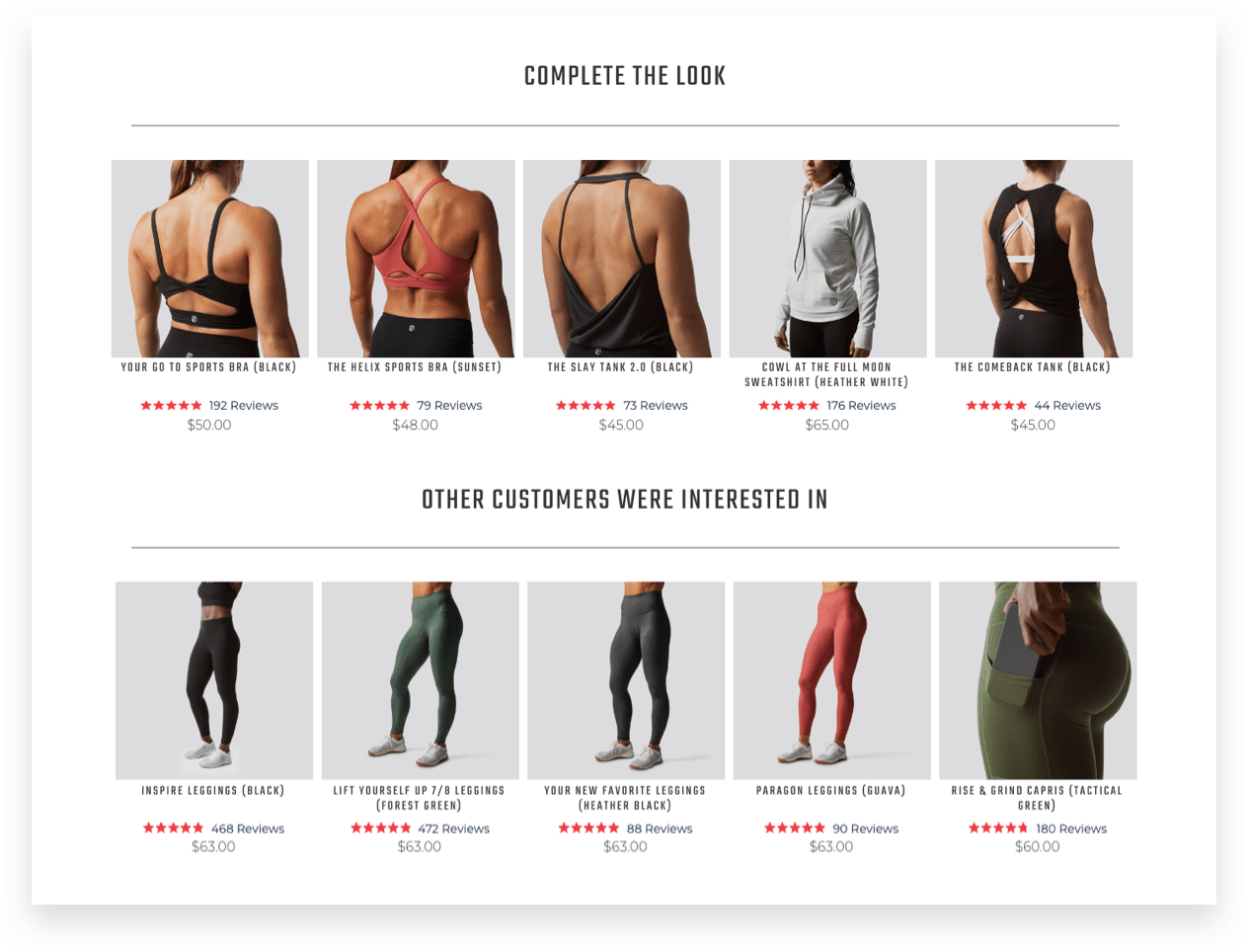 Born Primitive recommendations drive sales for the ecommerce fitness apparel brand