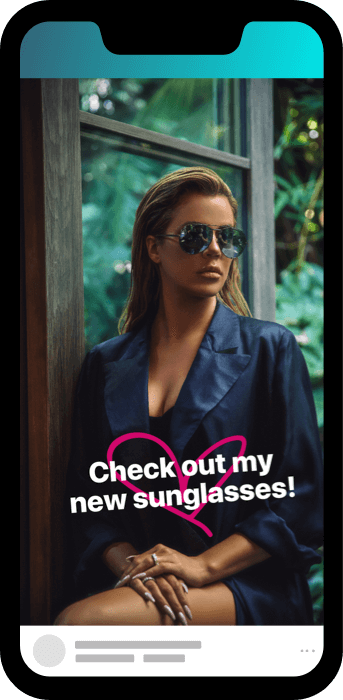 DIFF: Khloe Kardashian influencer post - 'Check out my new sunglasses!'