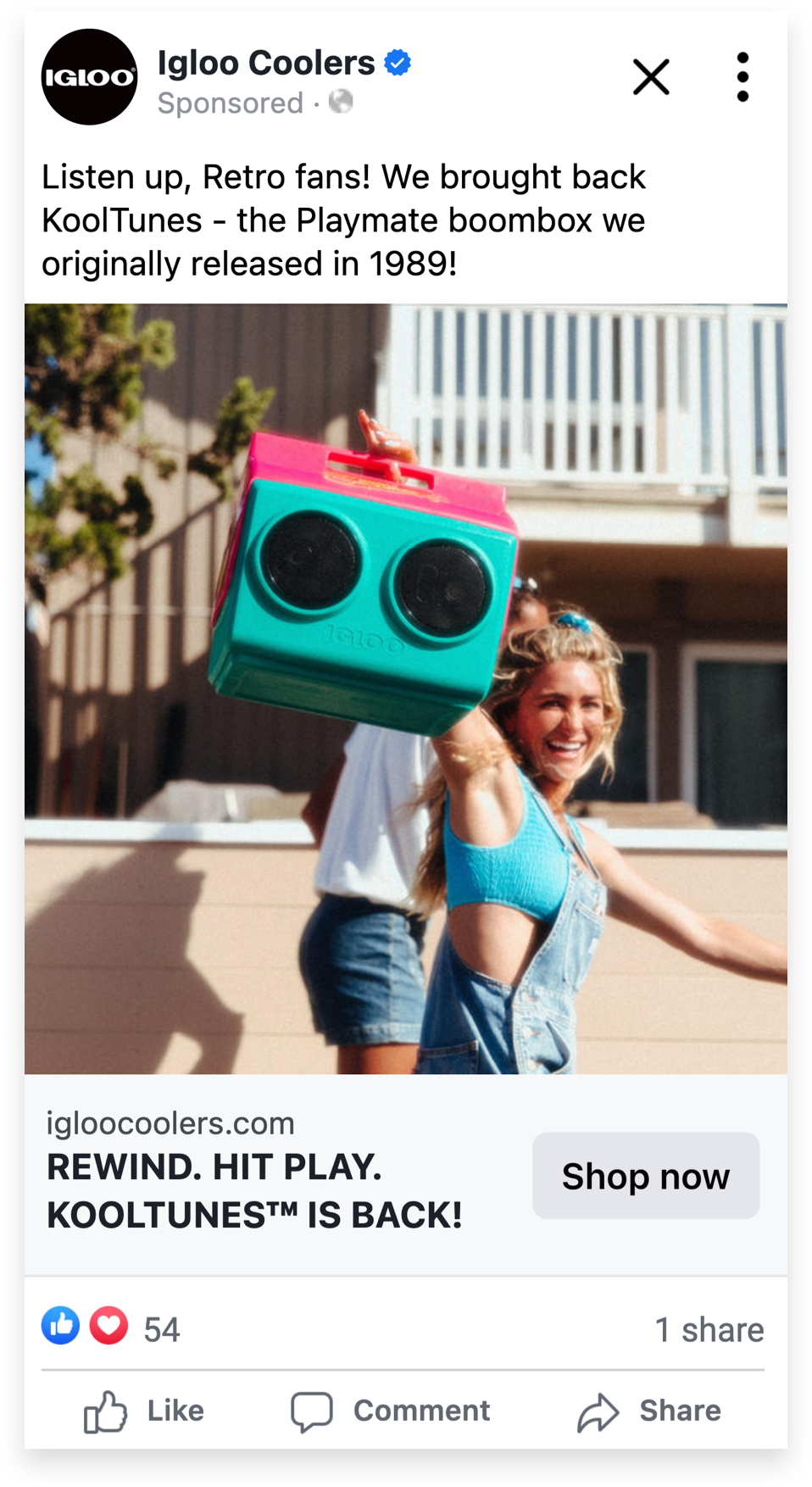 Igloo Coolers KoolTunes outlier still image ad