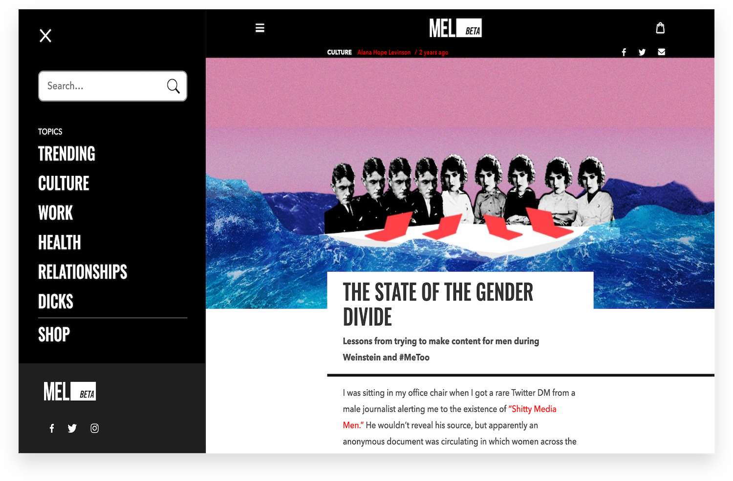 Mel Magazine The State of the Gender Divide