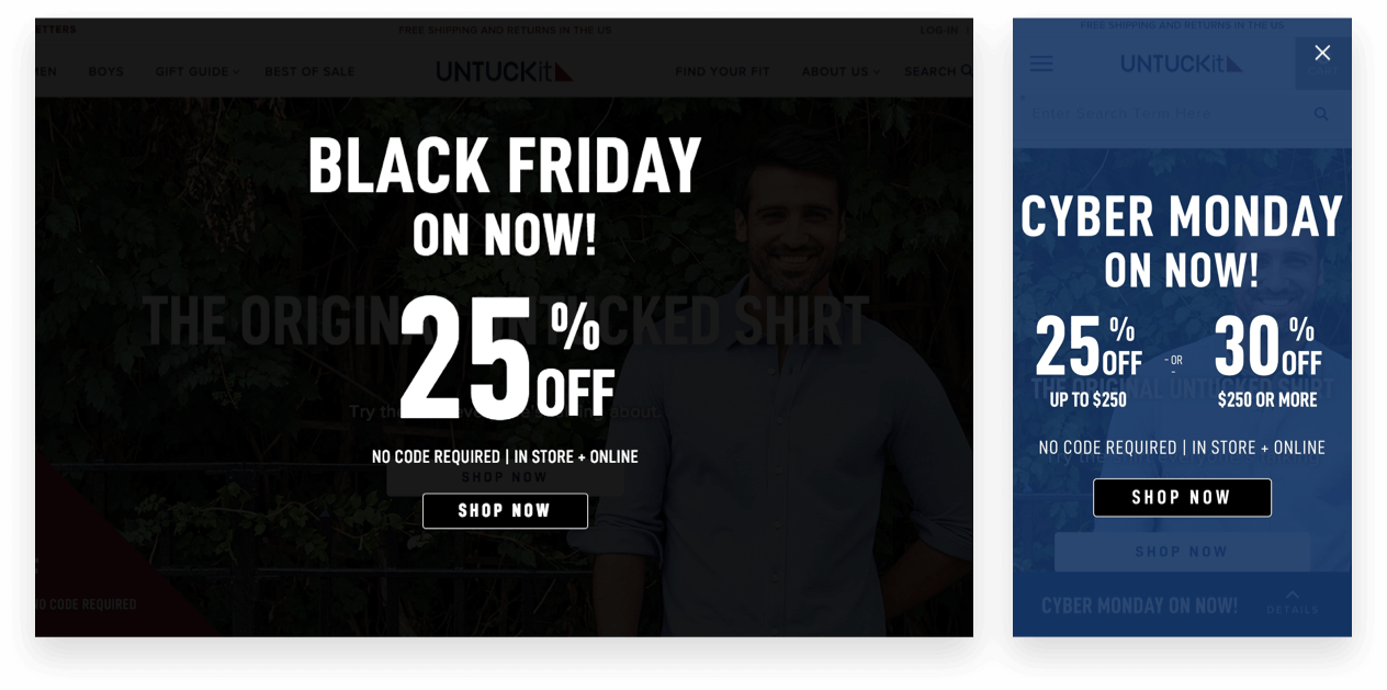 Black Friday, Cyber Monday changes onsite to UNUCKit