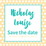 Golden Fizz | Spots | Save the Date: Printed