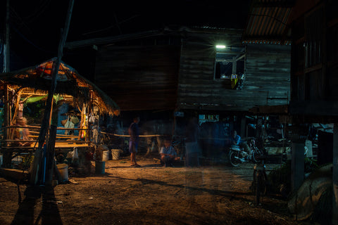 Twilight in a Thai Village