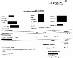 Luggage Outlet Singapore - Medical Receipt