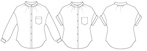 Sille blouse PDF sewing pattern