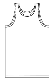 Men's tank top sewing pattern