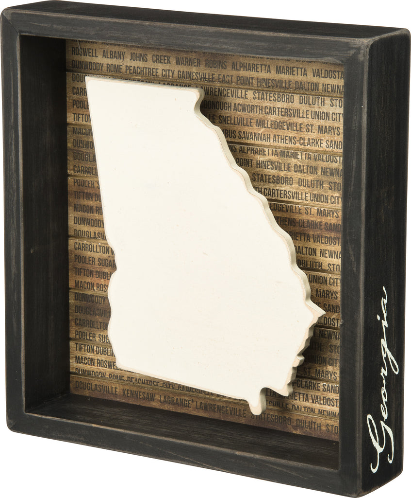 State Patriotic Pride Shadow Box Frame - Georgia - Mellow Monkey