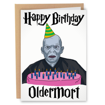 Happy Birthday Oldermort - Harry Potter - Birthday Greeting Card – Mellow  Monkey