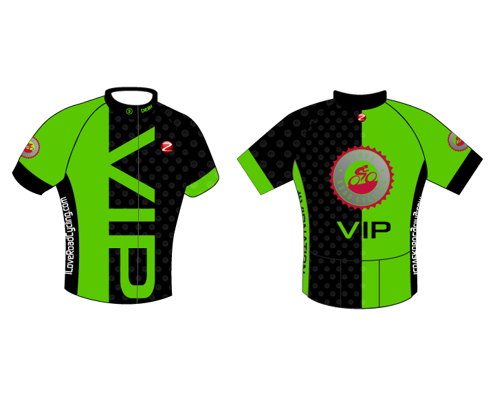 MENS VIP Bold Club Fit Cycling Jersey 