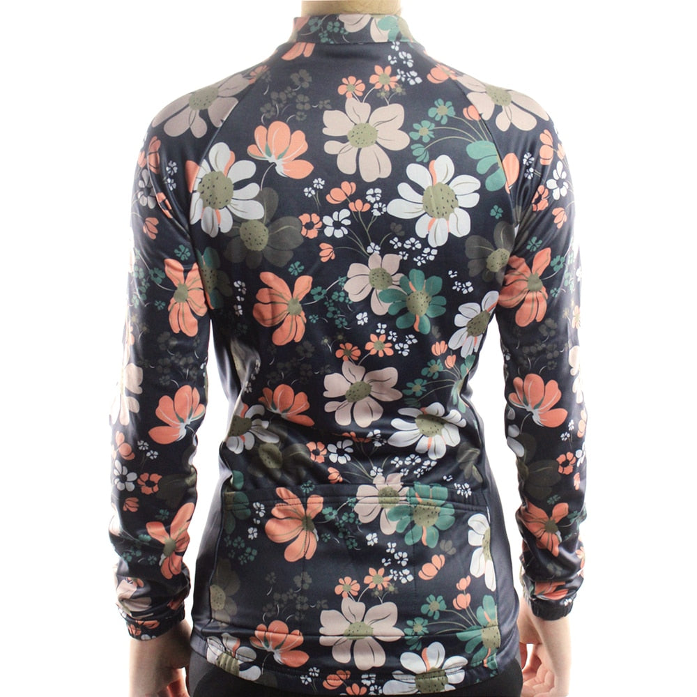 floral cycling jersey