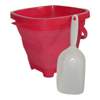 Packable Pails - Paradise Pink Pail with White Shovel- - Packable Pails, LLC - 1