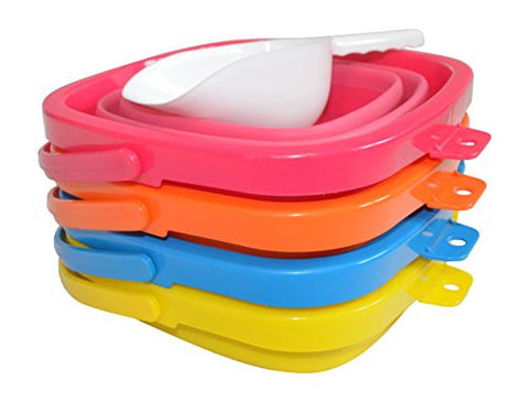 4 Pack Pail Bundle (Pink, Blue, Yellow, and Orange) - Packable Pails, LLC - 1