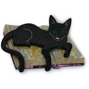 Furmiliar Pyewacket Halloween Cat Brooch