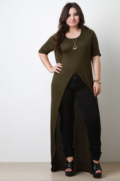 front slit maxi top