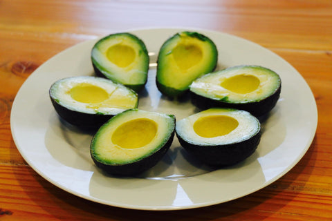 avocados on a plate