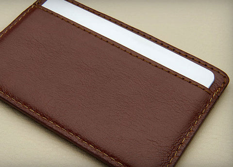 Ultra Thin Leather Cards Holder