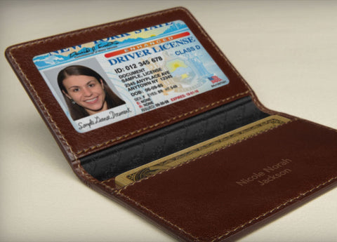 Leather ID and Cards Holder