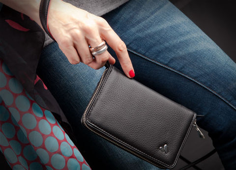 Premium Leather Lady Clutch for Smartphones