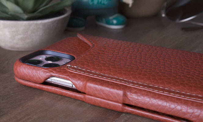 Customizable Folio Wallet Stand iPhone 11 Pro leather case 