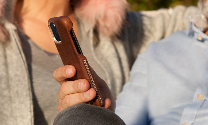 Custom Silver Grip iPhone 11 Pro leather case