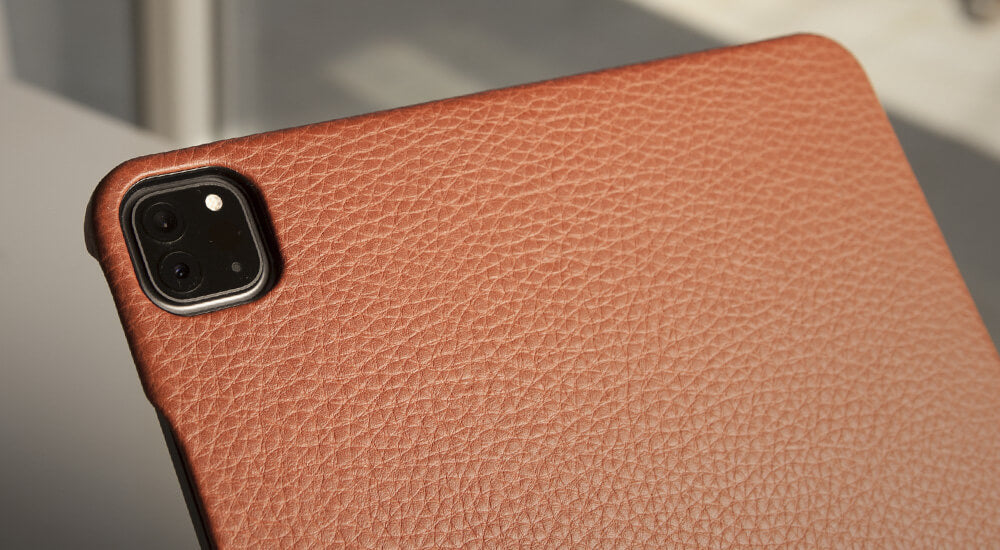 Customizable Grip iPad Pro 12.9” leather case