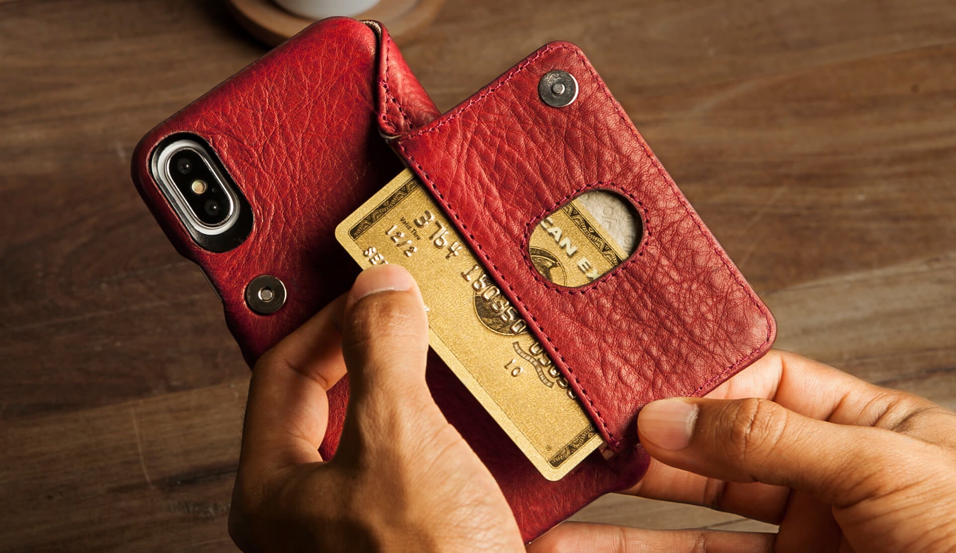 Niko Wallet iPhone X / iPhone Xs Leather Case