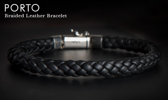 Porto Braided Leather Bracelet