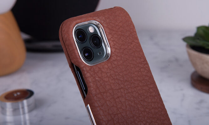  Custom Top Silver iPhone 11 Pro Leather Case 