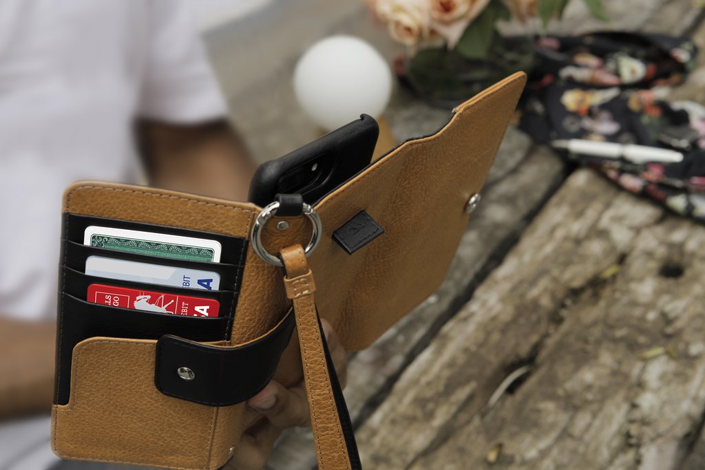 Custom Lola XO for iPhone 8 Plus Leather Cases - Leather Wristlet Case