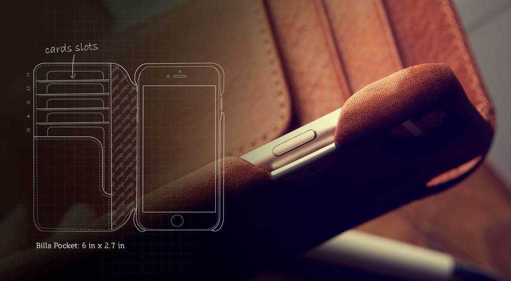 Wallet Agenda iPhone 8 Plus Leather Case