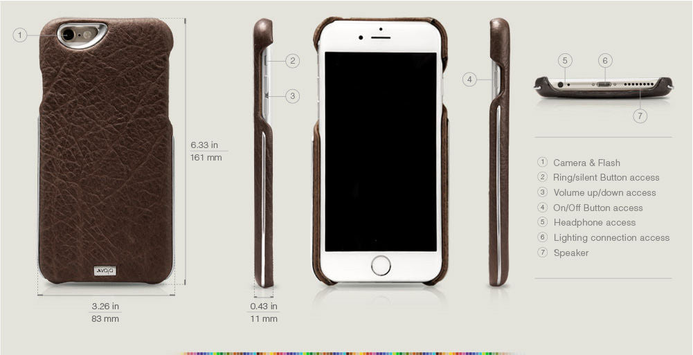 Unique iPhone 6/6s Plus leather case