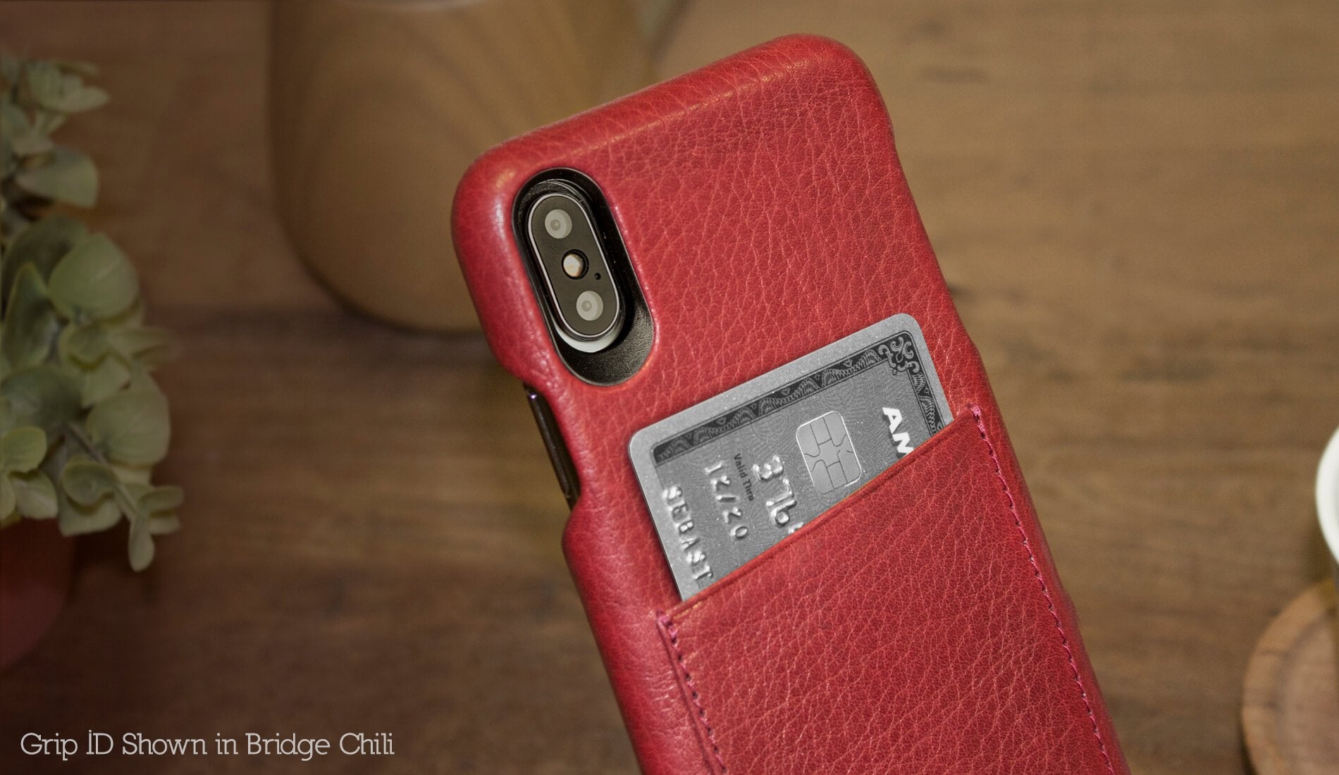 Custom Grip ID iPhone X / iPhone Xs Leather Case