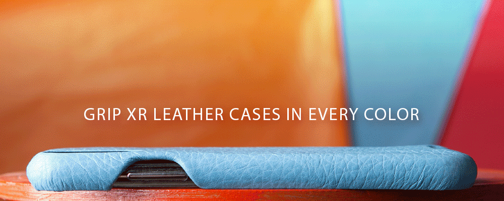 Leather iPhone cases in every color