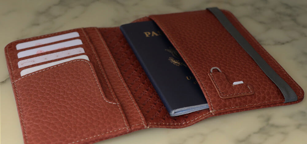 Leather Passport Holder - Choose Your Color