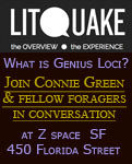 Connie Green at Lit Quake in San Francisco to discuss with fellow foragers the question What is Genius Loci?