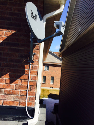 Bell satellite dish installed