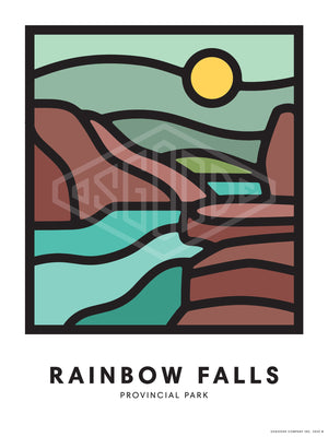 RAINBOW FALLS PRINT