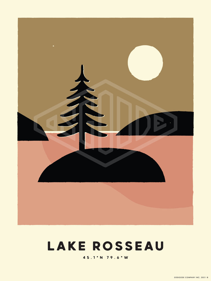 LAKE ROSSEAU PRINT