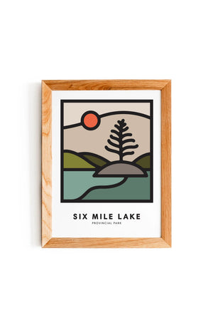 SIX MILE LAKE PRINT