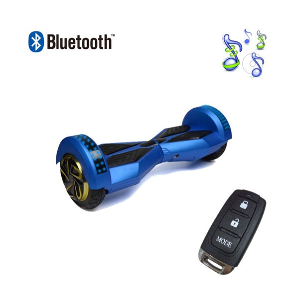 Blue Hoverboard with Bluetooth