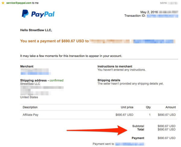 Hoverboard Affiliate Program Payment Proof